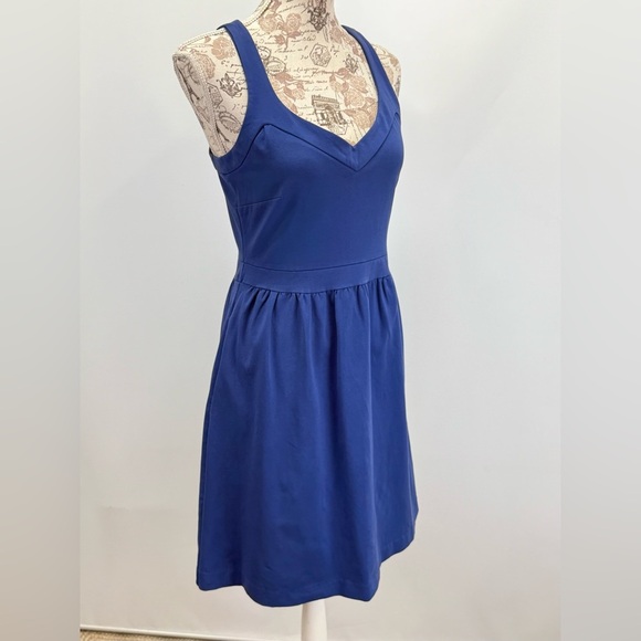 CYNTHIA ROWLEY Blue V-Neck Sleeveless Sundress size M - Picture 6 of 13